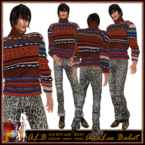 ALB BEN jumper outfit GROUP GIFT men+ pants + shoes - MESH - ALB DREAM FASHION by AnaLee Balut