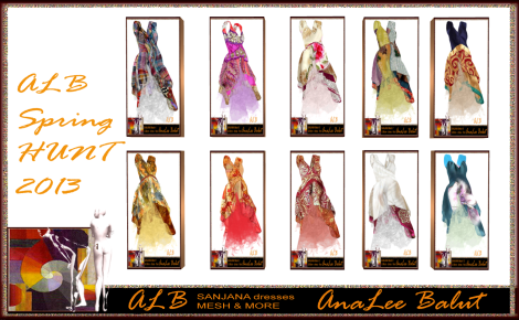 ALB SANJANA mesh dresses - spring hunt -  by AnaLee Balut - ALB DREAM FASHION