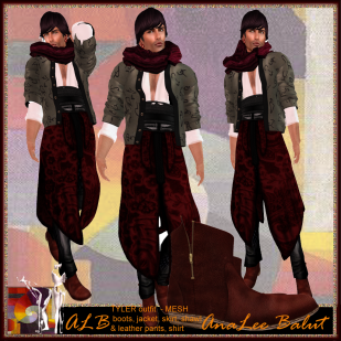 ALB TYLER full outfit mesh 7000 member by AnaLee Balut - ALB DREAM FASHIONsl gift sl free secondlife