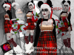ShuShu HAPPY HOLIDAY christmas mouse costume and boots sl FREE sl GIFT sl FREEBIE chistmas xmas