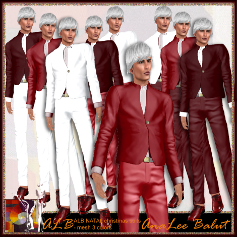 ALB NATAL christmas suits male - mesh - AnaLee Balut
