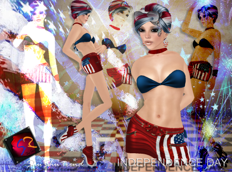 ShuShu trend INDEPENDENCE DAY outfit with blades