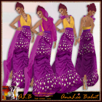 ALB RAMA gown with and without hair cover 1 by AnaLee Balut - ALB Dream Fashion