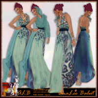 ALB RAMA gown with and without hair cover 2 by AnaLee Balut - ALB Dream Fashion