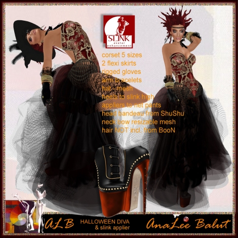 ALB HALLOWEEN DIVA gown - 2015 by AnaLee Balut