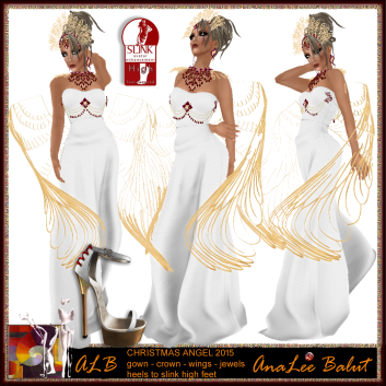 ALB CHRISTMAS ANGEL 2015 - gown - heels and more