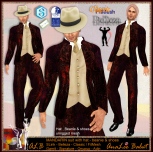 ALB MANDARIN suit with hat beanie & shoes