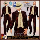ALB MANDARIN suit with hat beanie & shoes
